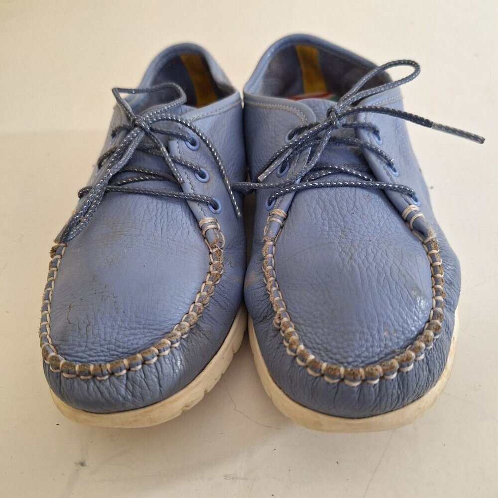 SAS Light Blue Womens Lace Shoes 6.5